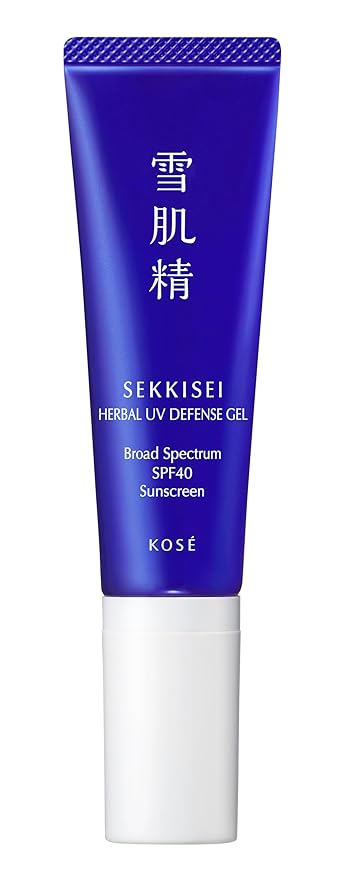 SEKKISEI Herbal UV Defense Gel for Face Broad Spectrum Sunscreen SPF40 1 Ounce