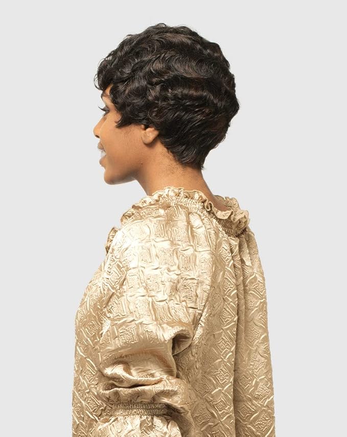 GRETA (SNOW) - VANESSA SYNTHETIC HAIR WIG SHORT WAVY MAMA CURL
