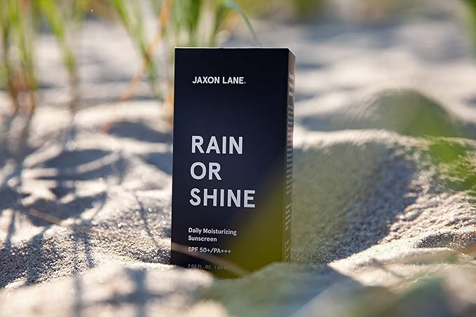 RAIN OR SHINE Anti Aging Face Sunscreen SPF 50 for Clear Skin w/Green Tea Hyaluronic Acid Vitamin E Oil Ginseng Licorice Root ? SPF Moisturizer for Face &amp Body (Fragrance-Free 2.03 Fl Oz 4 p