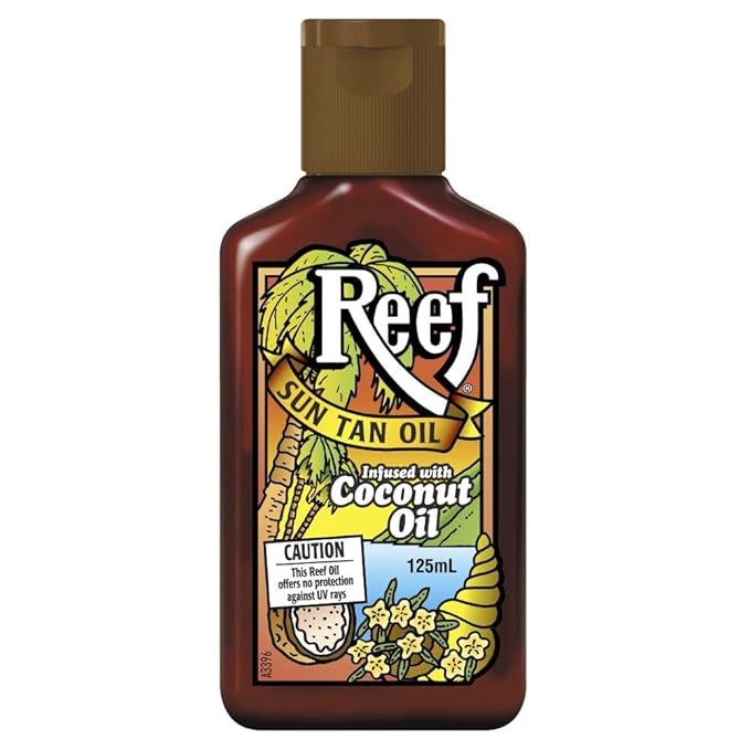 Reef Dark Sun Tan Oil Coconut 125ml (SPF0)