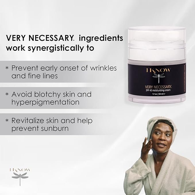 IKNOW VERY NECESSARY Broad Spectrum SPF 40 Skincare Sun Protection Cream for UV Protection Broad Spectrum SPF 40 Moisturizer Lotion for Pro-Aging Spf 40 Facial Moisturizer and Sunblock