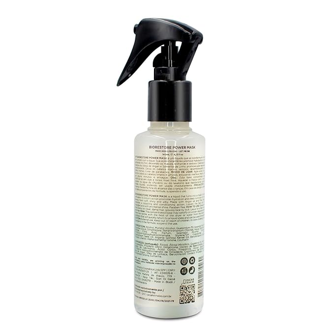 Let Me Be Biorestore Liquid Mask 140ml / 4.73 fl.oz ? Instant Hydration Hair Treatment with Natural Oils ? For All Hair Types