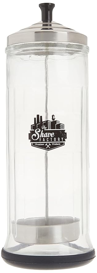 Shaving Factory Professional Grade Disinfectant Jar Large 37 Ounce