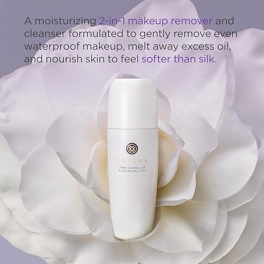 TATCHA Pure One Step Camellia Cleansing Oil | 2 in 1 Makeup Remover Oil &amp Face Wash | 150 ml / 5.1 oz