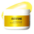 Overtone Semi Permanent Hair Color Conditioner Extreme Yellow 8 oz Nourishing Damage-Free Color Depositing Mask for All Hair Types with Shea Butter &amp Coconut Oil Vegan &amp Cruelty-Free
