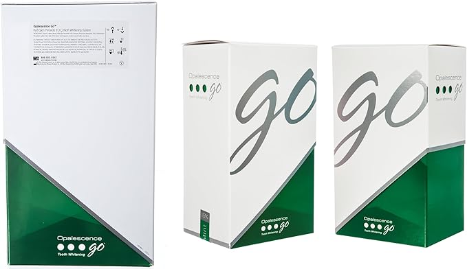 Opalescence Go - Prefilled Gel Teeth Whitening Trays (2 Packs / 20 Treatments) - 15% Hydrogen Peroxide - Teeth Whitening Kit -Mint - 5194-2