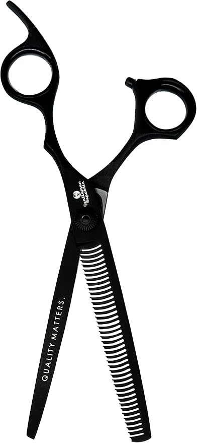Gentlemen Republic Professional Hair Cutting Scissors &amp Thinning Shears Set ? Premium Japanese Stainless Steel Barber Scissors for Hair Cutting Trimming &amp Texturizing (5.5 Shear Set)