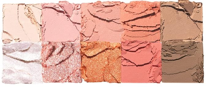 rom&ampnd Better Than Palette 102g (08 Peach Dahlia Garden) | Eye Makeup Palette Matte &amp Shimmer Eye Shadow Sparkling Glittery various 10 shades Long Lasting High Pigmented Blendable Warm