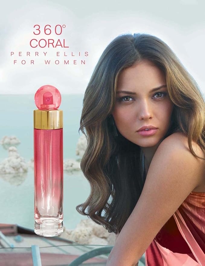 Perry Ellis 360° Women mini gift set - 4-pack of .25 fl oz EDP travel sprays (360° Women 360° Coral 360° Purple 360° Red)