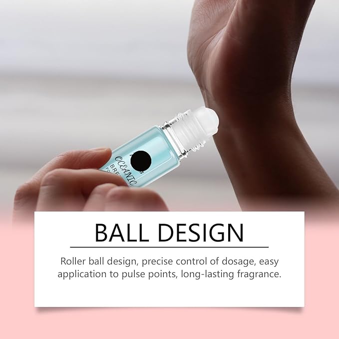 Orange Scented Roll-On Perfume - Natural Long-Lasting &amp Refreshing Fragrance For Daily Wear Couples Dates(3PCS)