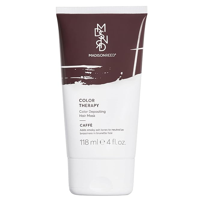 Madison Reed Color Therapy Caffe Color Depositing Hair Mask &amp Deep Conditioning Treatment Intensely Hydrating Refreshes Color &amp Tone Keratin &amp Argan Oil 4 Fl Oz (118 mL)