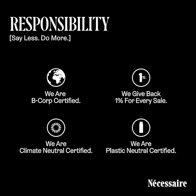 N?cessaire The Body Exfoliator. Eucalyptus. AHA/BHA/PHA. Resurface Skin. Smooth KP and Rough Patches. Hypoallergenic. Dermatologist-Tested. 180 ml / 6.1 fl oz