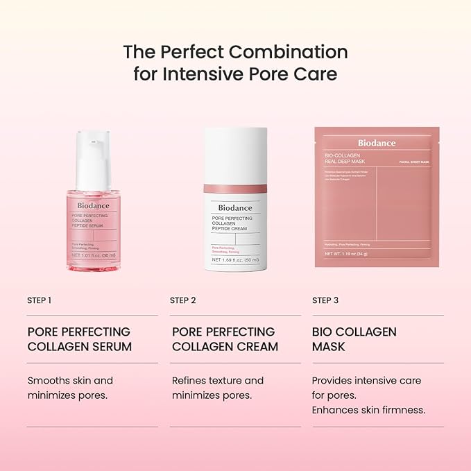 BIODANCE Pore Perfecting Collagen Peptide Cream Hydrating Plumping Pore Care Firming Facial Moisturizer Korean Skincare Stocking stuffers for teen girls | 1.69 fl.oz 50ml
