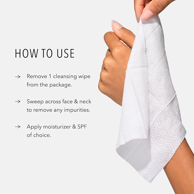 HydroPeptide Hydrodraft Cleanser Micellar Facial Cloths Cleanses Makeup Dirt and Excess Oil and Hydrates 5 Pack (150 total clothes)