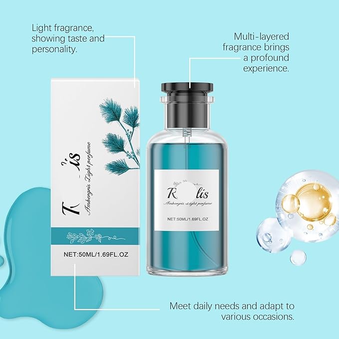 Exquisite Ambergris Wood Eau De Toilette - Long-Lasting Natural Elegant &amp Refreshing Fragrance(3PCS)