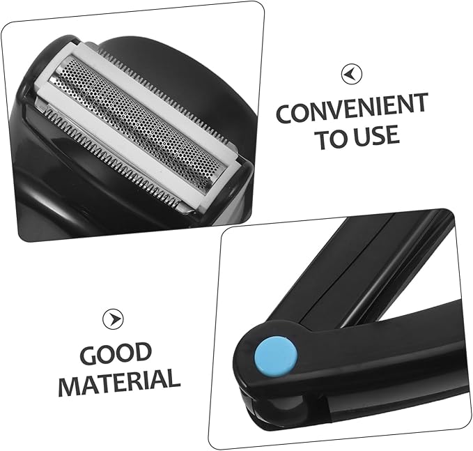 Electric Back Shaver for Men Body Hair Trimmer Portable Grooming Razor Battery Operated Ergonomic Design for DIY Hair Removal Black