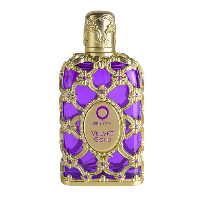 Orientica Luxury Collection Velvet Gold Eau De Parfum ? Vanilla Bergamot Gourmand Caramel Violet Patchouli Rose Musk Animalic Amber - Arabic Perfume for Men &amp Women ? 2.7oz/80ml