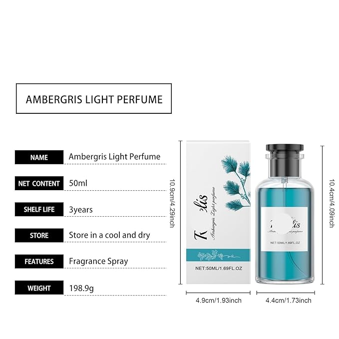 Exquisite Ambergris Wood Eau De Toilette - Long-Lasting Natural Elegant &amp Refreshing Fragrance(3PCS)
