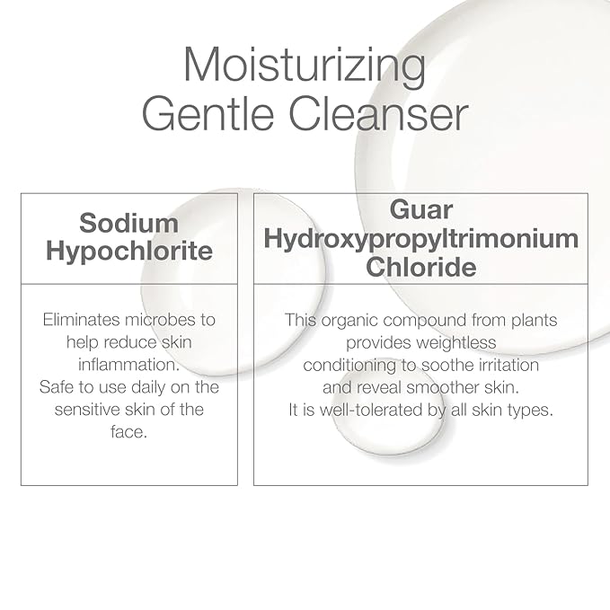 CLn® Facial Cleanser - Hydrating Facial Cleanser with Glycerin For Skin Prone to Dryness Eczema Redness Irritation &amp Acne Sensitivity Fragrance-Free &amp Paraben-Free 3.4 fl. oz.