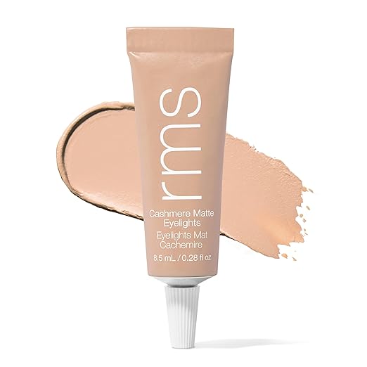 RMS Beauty Cashmere Matte Eyelights ? Cream-To-Powder Matte Eyeshadow Buildable Natural Shades Long-Wearing Lightweight Smooth Blend Travel Compact