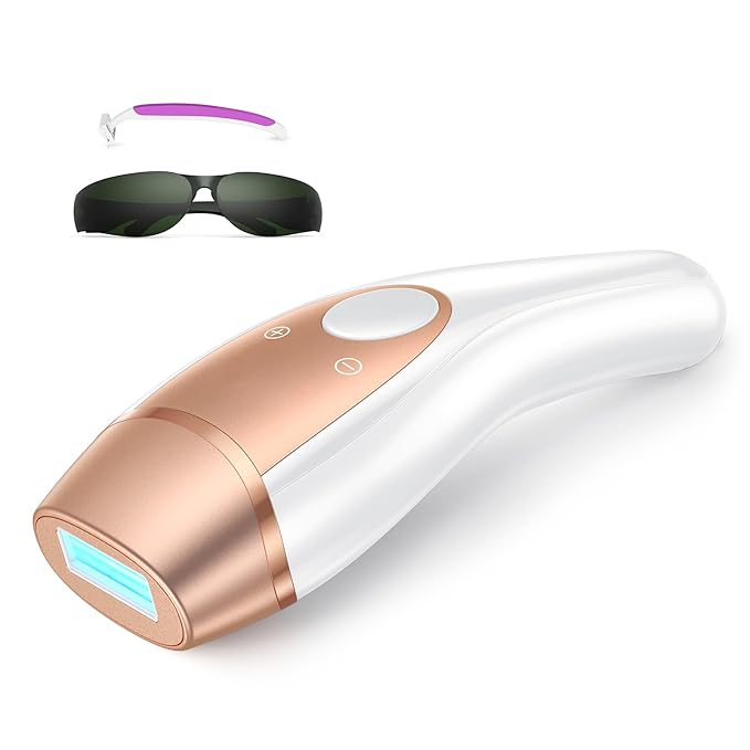 Ice Cool Laser Hair Removal for Women &amp Men 9-Level Permanent Painless IPL Hair Remover Device for Body Face Legs Armpits Bikini Line At-Home Use