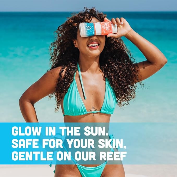 SPF 30 Sunscreen Lotion 16oz 2-Pack - Reef Act Compliant no 67 Octinoxate &amp Oxybenzone Free - Sun Screen Broad Spectrum UVA/UVB - Sunscreen Waterproof and Non-Greasy