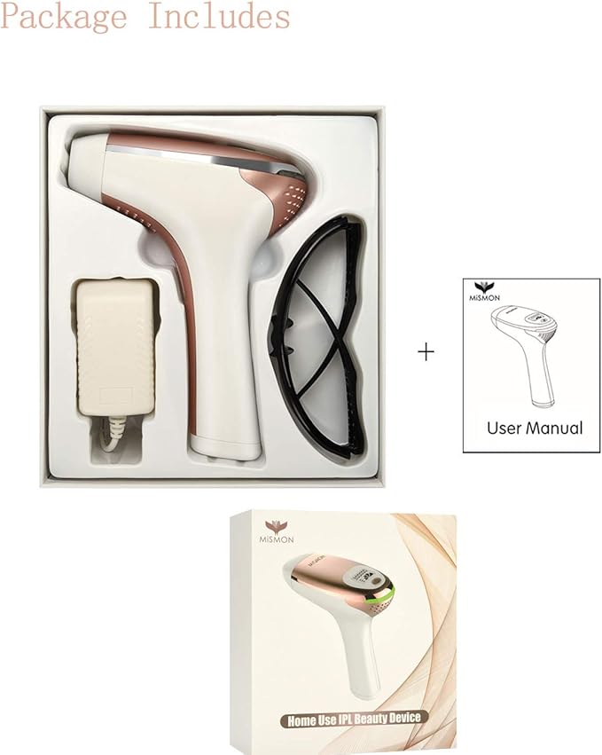 IPL Hair Removal for Women MiSMON Permanent Laser Hair Removal Device for Body Bikini Safe Home Use Professional Intense Pulsed Light Hair Removal System 300000 Flashes with Safe Skin Tone Sensor