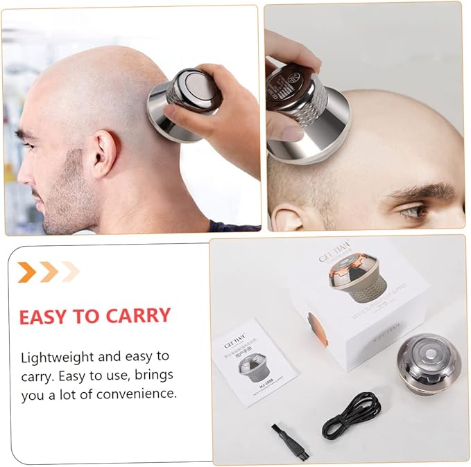 minkissy Remove Grey Beard Electric Trimmer Machine Men's Portable Hair Trimmer Waterproof Beard Shaving Razor Head Shaving Machine
