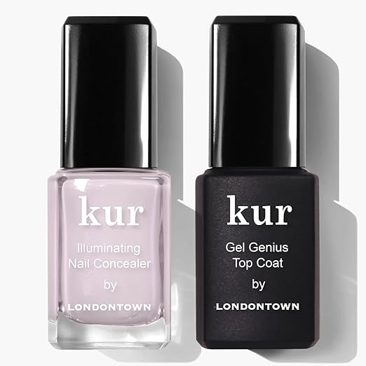 LONDONTOWN kur Nail Conceal &amp Go Duo Set Includes Nail Illuminating Concealer &amp Gel Genius Top Coat 2 Piece Set 0.4 Fl Oz