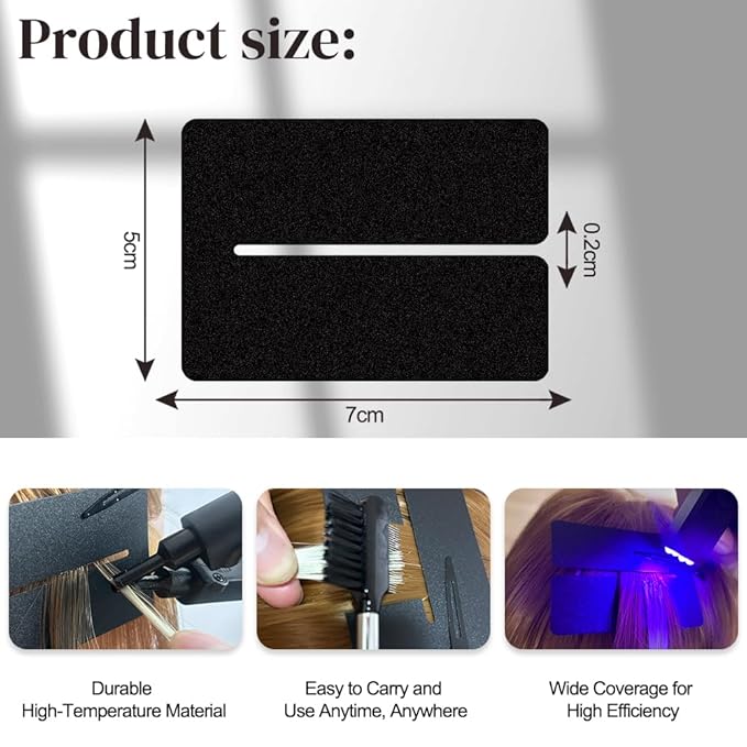 30g UV Hair Extension Glue with 10Pcs Anti-UV Shield Guards Replacement Accessories for UV Lamp Hair Extensions UV Hair Set Seamless Fast Drying Hair Adhesive Invisible Extensions