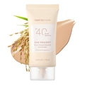 THANKYOU FARMER Sun Project Rice Tinted Mineral Sunscreen SPF40 Broad Spectrum - Korean Face Sunscreen with Zinc Oxide - Tinted SPF with No White Cast Dermatologist-Tested - 1.69 fl oz