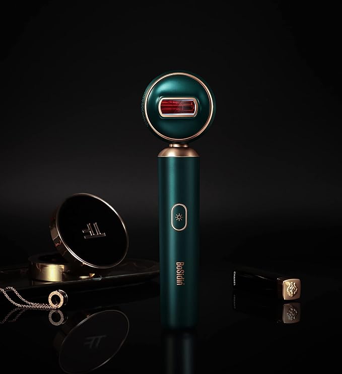 BoSidin IPL Laser Hair Removal - Bikini Laser Hair Removal for Women Hair Removal Device for Face &amp Legs Full Body Use Green