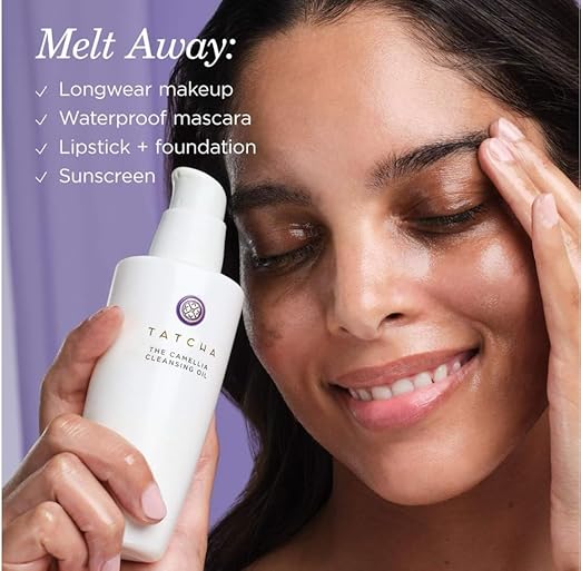 TATCHA Pure One Step Camellia Cleansing Oil | 2 in 1 Makeup Remover Oil &amp Face Wash | 150 ml / 5.1 oz