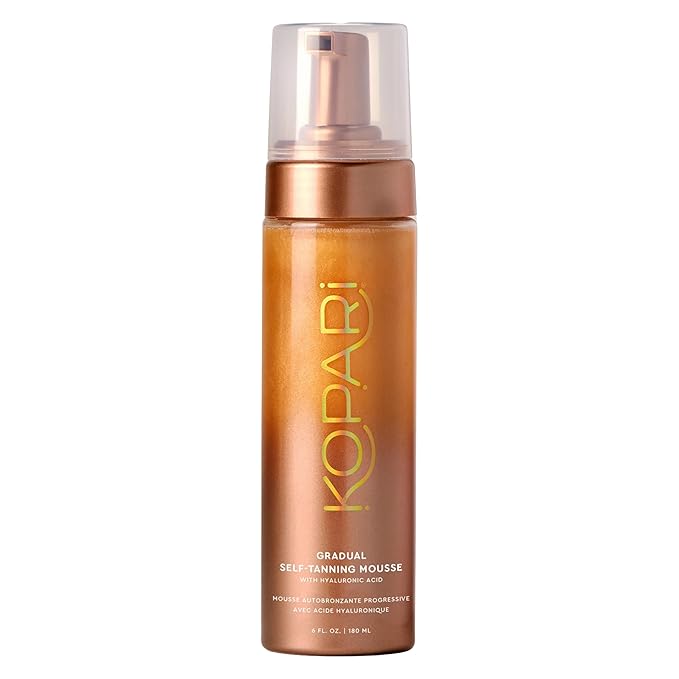 Kopari Gradual Self-Tanning Mousse Infused with Hyaluronic Acid Even Application Long-Lasting Natural Color Smooth Streak-Free Results