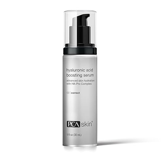 PCA SKIN Hyaluronic Acid Boosting Face Serum Hyaluronic Acid Serum for Face Made with Niacinamide and Ceramides Helps Reduce Fine Lines and Wrinkles and Delivers 24-Hour Moisturization 1 oz Pump