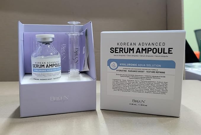 BR?UN HY - Control Hyaluronic Aqua Solution Ampoule - A Korean Serum Booster for Face to Use as a Skin Care Serum 1.18 fl.oz