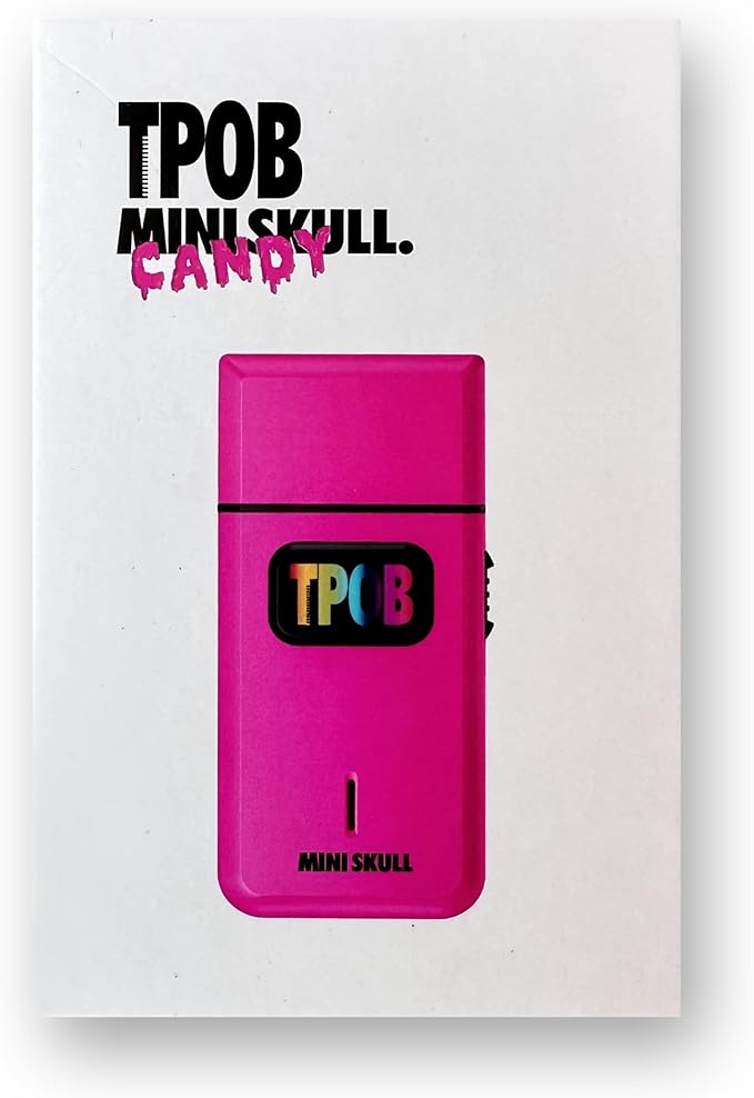 TPOB Mini Skull Single Shaver Compact Design That can fit in Your Pocket with a Turbo Charged Motor Perfect for Both Professional and at-Home use (Candy)