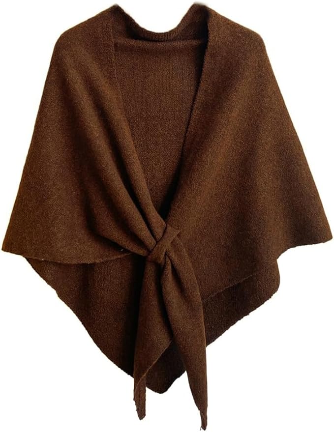 Winter Shawl Wraps Women Knitted Shawls and Wraps Cardigan Cape Wool Pashmina Shoulder Top Sweater Shawl Scarf 2025
