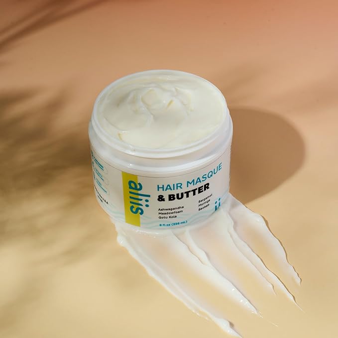 ALIIS Hair Masque &amp Butter ? Deep Moisture Treatment for Dry Damaged or Frizzy Hair | Restorative Plant-based Color-Safe Hair Mask | Sulfate-Free | 8 oz