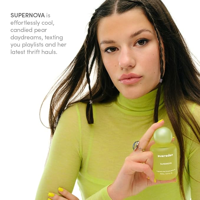 Evereden Fragrance Hair and Body Mist Bundle of 3: Clean &amp Vegan Collectible Hair and Body Spray for Teen Girls Set - Amplify Your Self-Expression with Iconic Scents in Aesthetic Bottles
