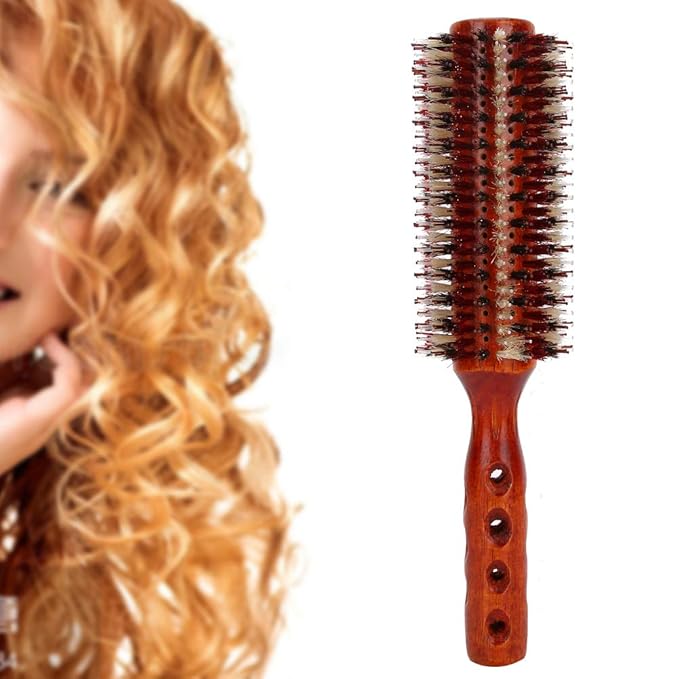 Hair Brush Round Hair Styling Comb Curly Hair Rollers Brush for Blow Drying Salon &amp Home Use