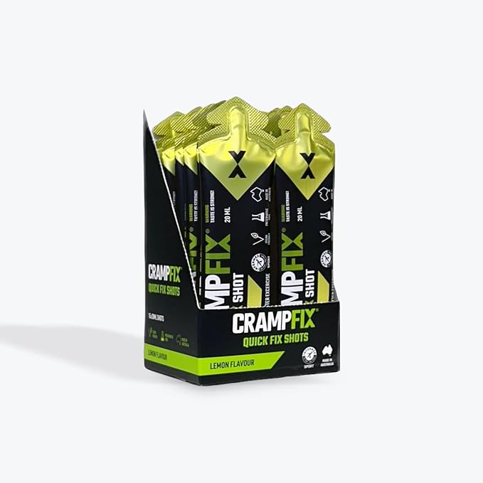 Sports Shot Prevents and Relieves Muscle Cramps in Seconds Easy Carry Sachets 15 Pack All Natural Lemon