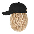 Hat Wig for Women Short Wave Baseball Cap Wig with Curly Synthetic Hair Extensions 14inch Wavy Curly Bob wig Sun hat
