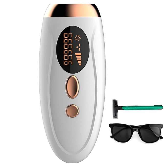 IPL Hair RemovalLaser Hair Removal At-Home for Women Men 999999 Flashes Permanent Hair Removal Device on Facial Legs Arms Bikini Line