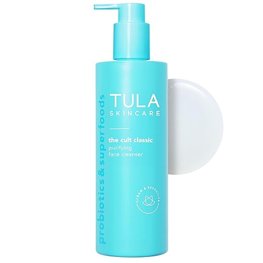 TULA Skin Care Cult Classic Purifying Face Cleanser - Gentle and Effective Face Wash Makeup Remover Nourishing and Hydrating