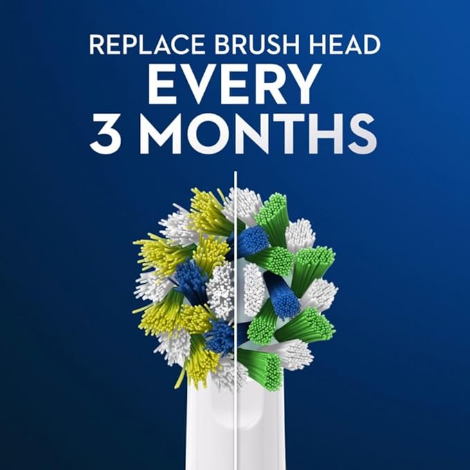 Oral-B Cross Action Electric Toothbrush Replacement Brush Heads Refill 3 Count