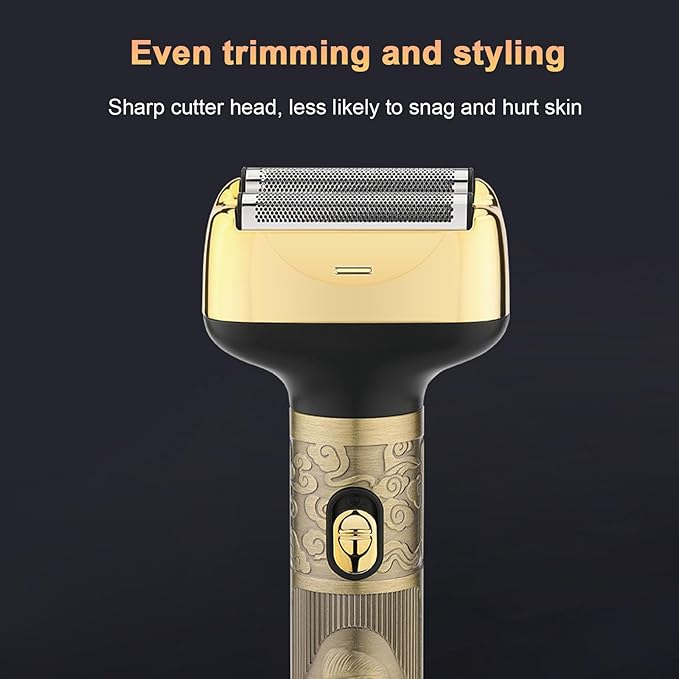 3-in-1 Electric Reciprocating Shaver Nose Hair Trimmer Vintage Barber Clippers