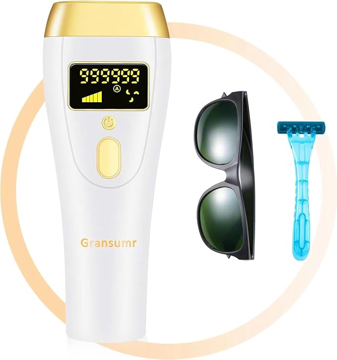 IPL Laser Hair Removal Device for Women &amp Men - at-Home Painless Ultra-Fast Flash Hair Remover 86% Hair Reduction in 4 Weeks High Energy &amp 5 Modes 8 Mins Full Body &amp Bikini Line &amp M