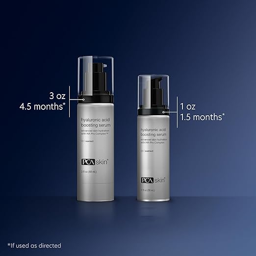 PCA SKIN Hyaluronic Acid Boosting Face Serum Hyaluronic Acid Serum for Face Made with Niacinamide and Ceramides Helps Reduce Fine Lines and Wrinkles and Delivers 24-Hour Moisturization 1 oz Pump