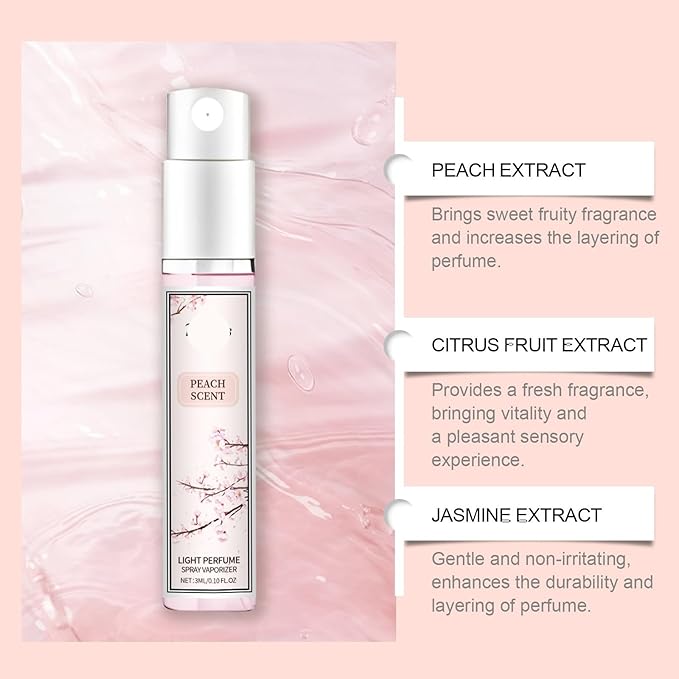Peach Fragrance Spray - Fresh Fruity Long-Lasting Delicate And Refreshing Fruity Scent Charming Perfume Spray(3PCS)